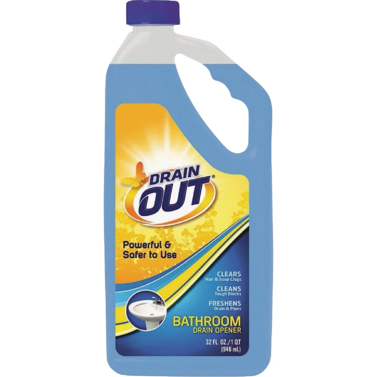 Modern DrainOut 32 Oz. Liquid Bathroom Drain Opener Refined