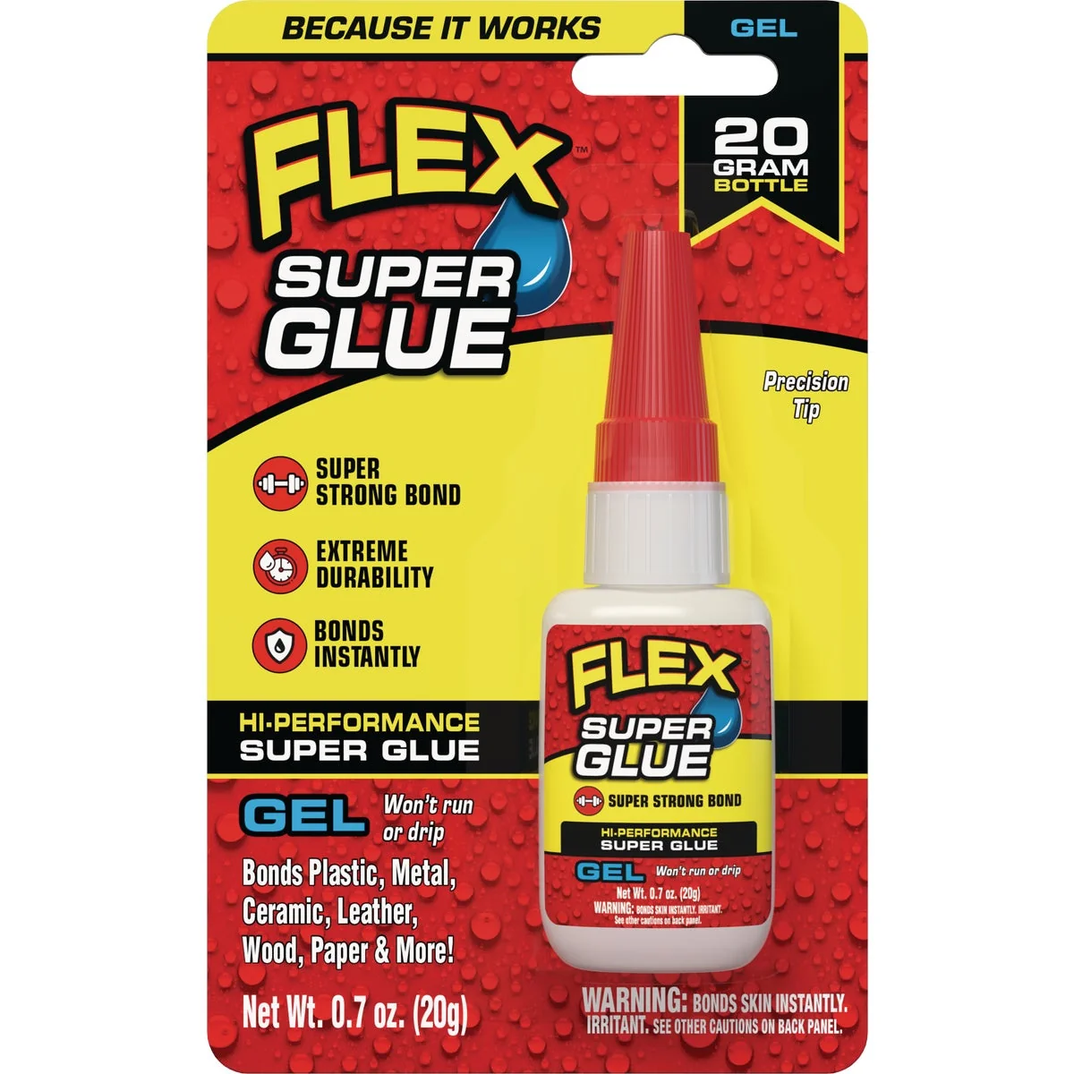 Flexible Flex 0.7 Oz. Gel Super Glue Professional