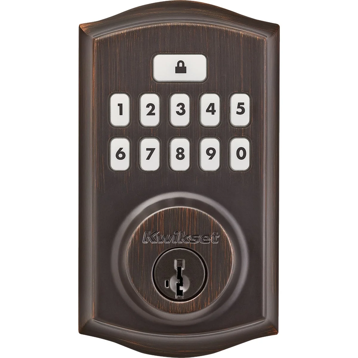 Powerful Kwikset Signature Series Traditional SmartCode Venetian Bronze Electronic Deadbolt Premium Material