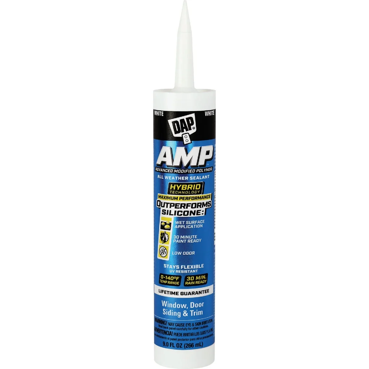 Comfortable DAP AMP 9 Oz. Advanced Modified Polymer All Weather Window Door Siding Sealant White Smooth