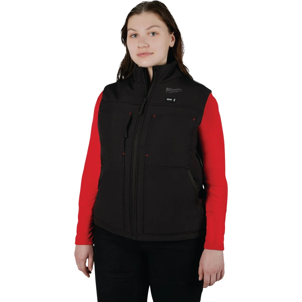 Convenient Milwaukee M12 AXIS Women's Black Cordless Vest Kit L Official