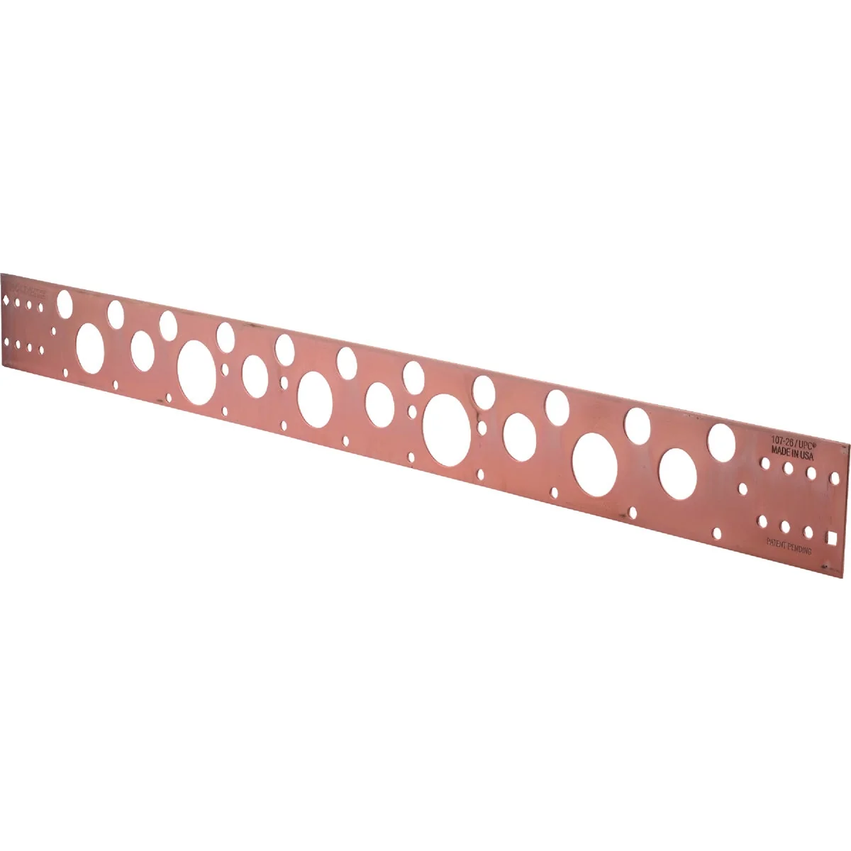 Convenient HoldRite 20 In. Copper-Bonded Flat Bracket for 1 2 In. 3 4 In. or 1 In. Pipe Elegant