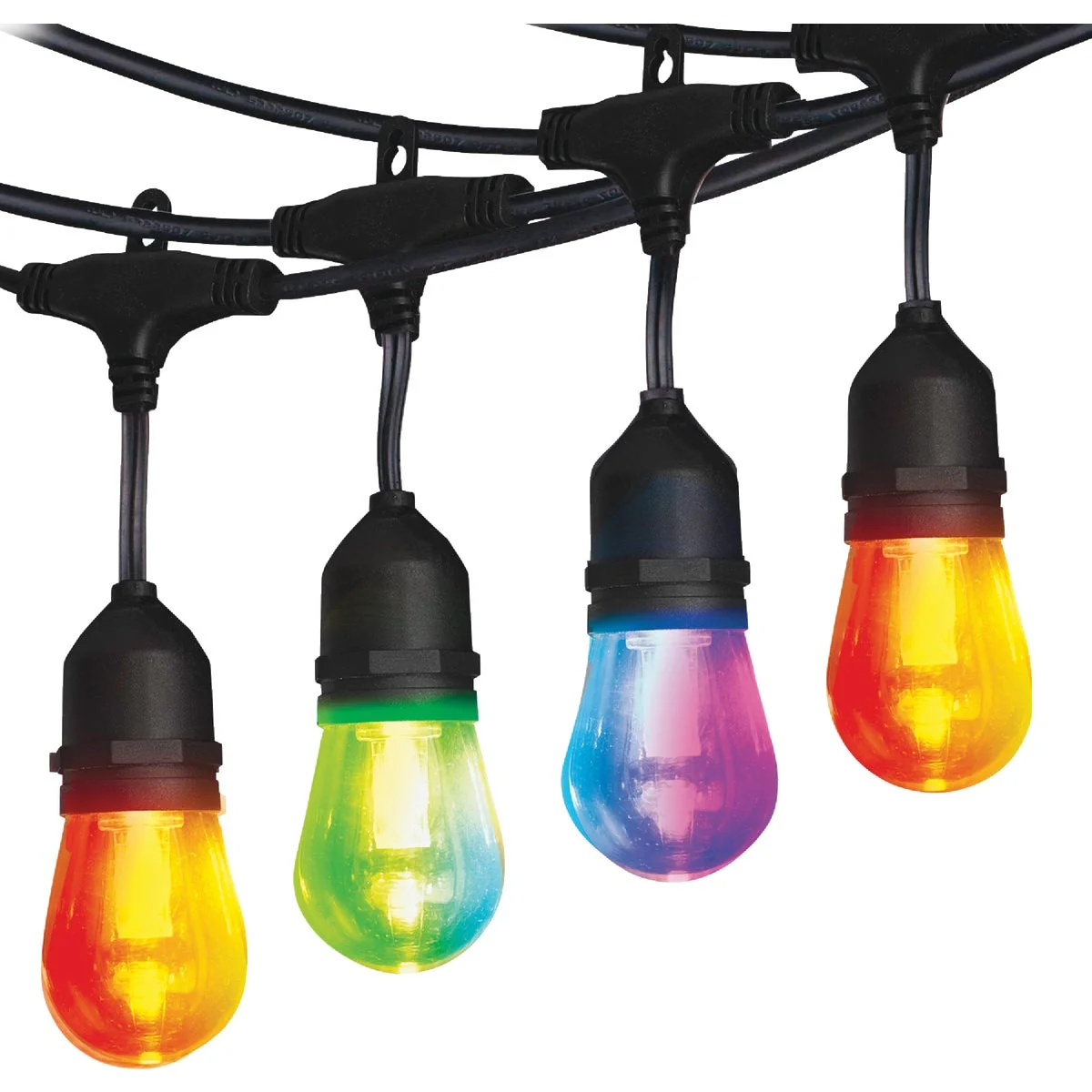 Reliable Energizer 24 Ft. Smart Multi Color White Patio String Lights Sophisticated