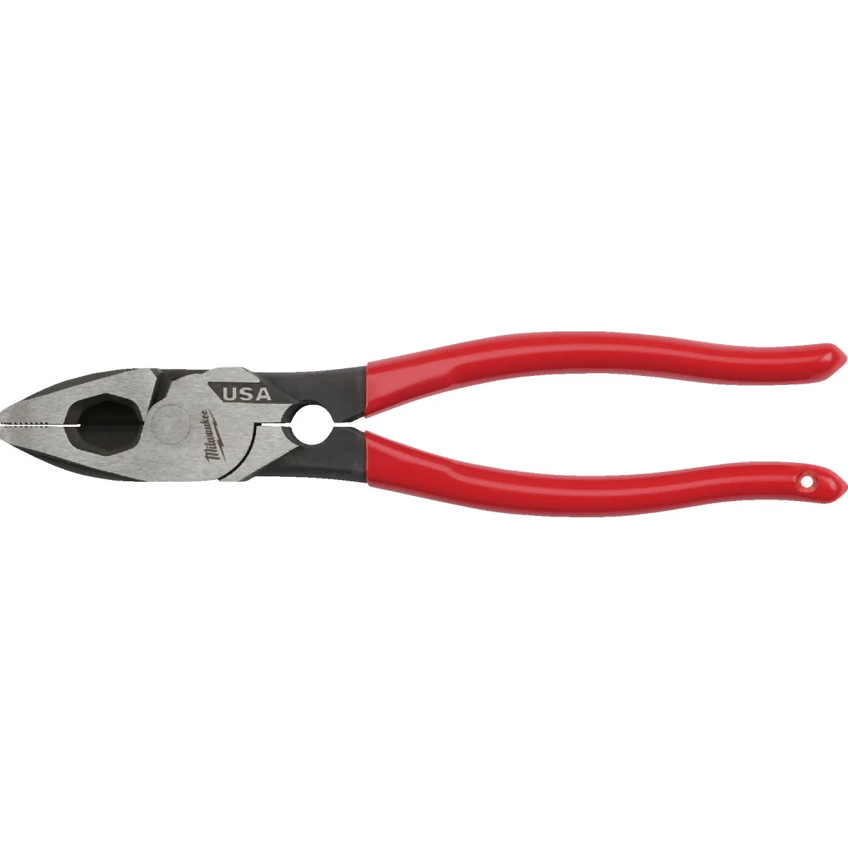 Quality Milwaukee 9 In. Dipped Grip Linesman Pliers with Thread Cleaner Selected