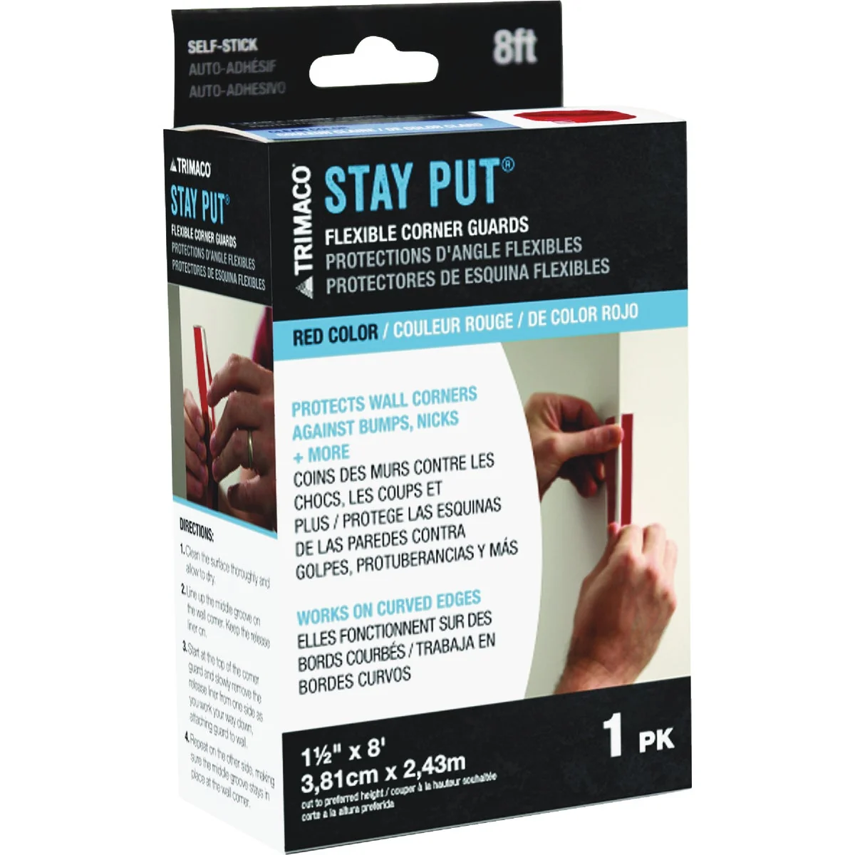 Original Trimaco Stay Put 1.5 In. x 8 Ft. Flexible Corner Guard Minimalist