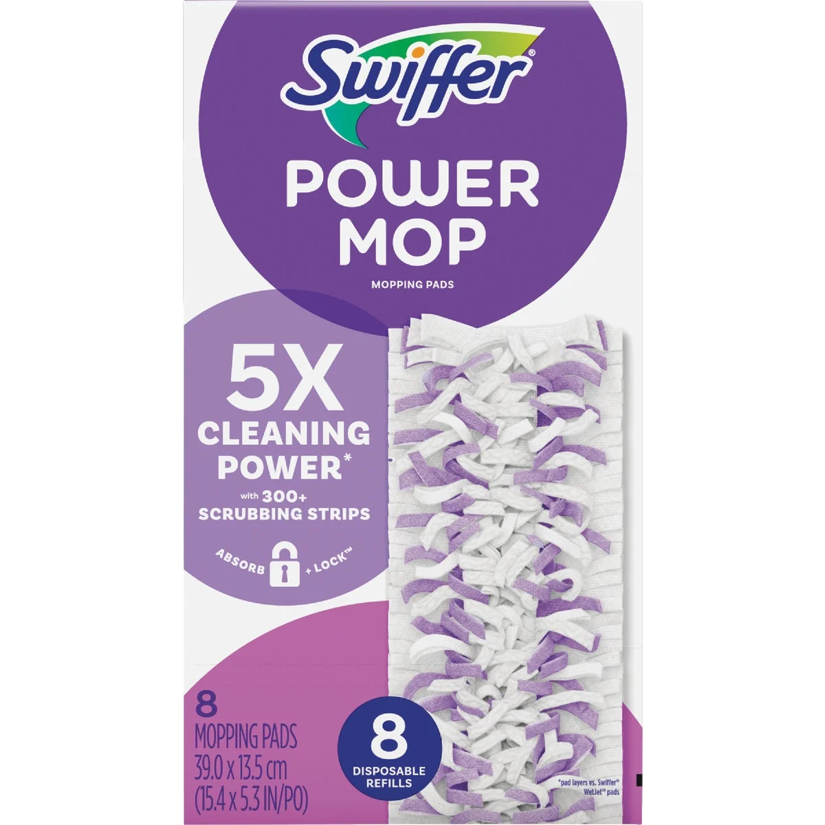 Proven Swiffer PowerMop Multi-Surface Mopping Pad Refill 8-Count Enhanced