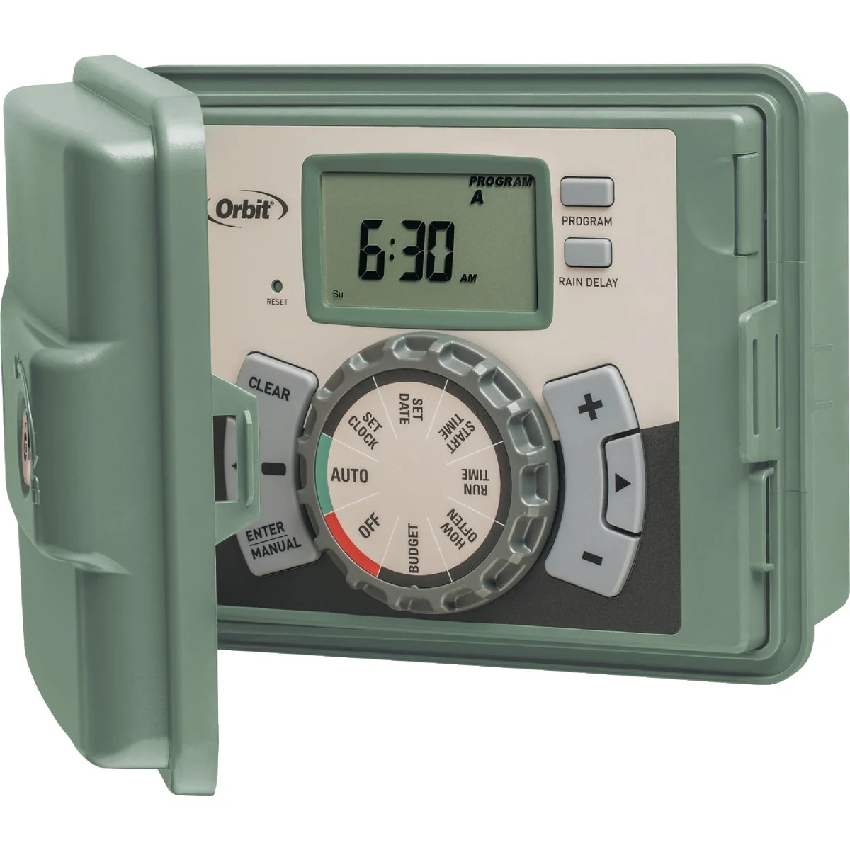Safe Orbit 6-Station Indoor Outdoor Swing Panel Sprinkler System Timer Advanced