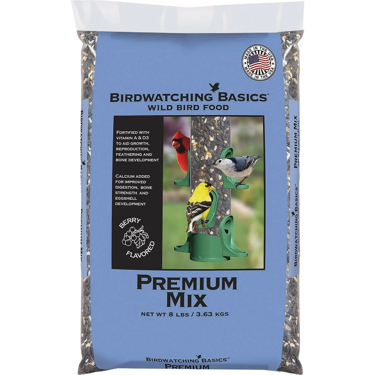 Healthy Birdwatching Basics 8 Lb. Premium Blend Wild Bird Food Fine Crafted