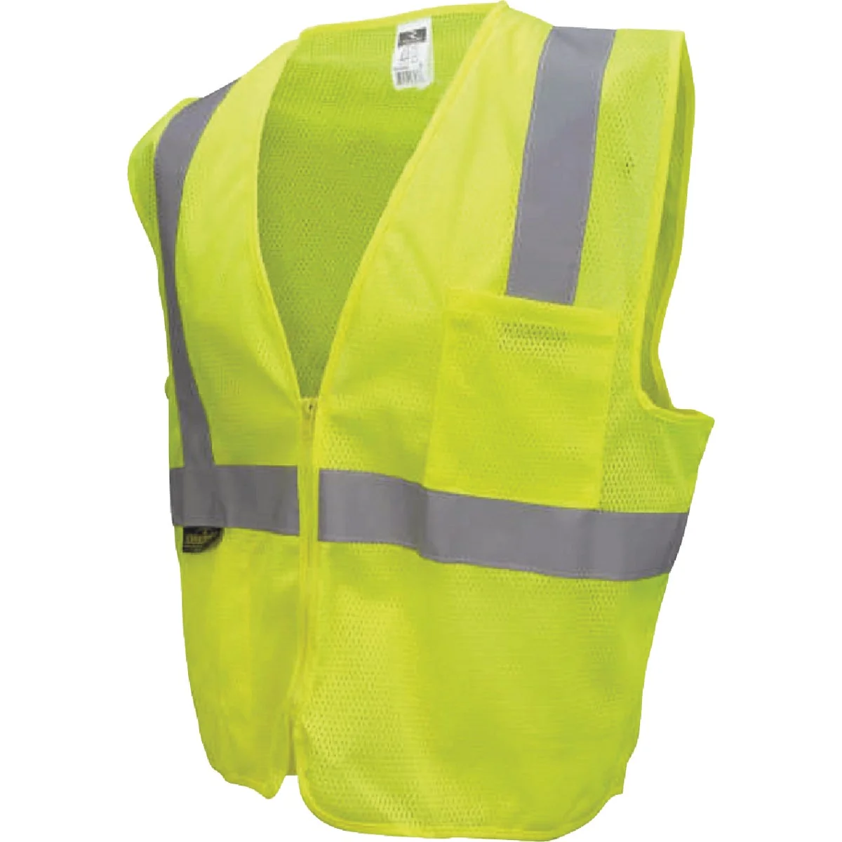 High-Performance Radians RADWEAR SV2Z Economy Type R ANSI Class 2 Hi-Vis Green Mesh Safety Vest with Zipper 3X Authentic