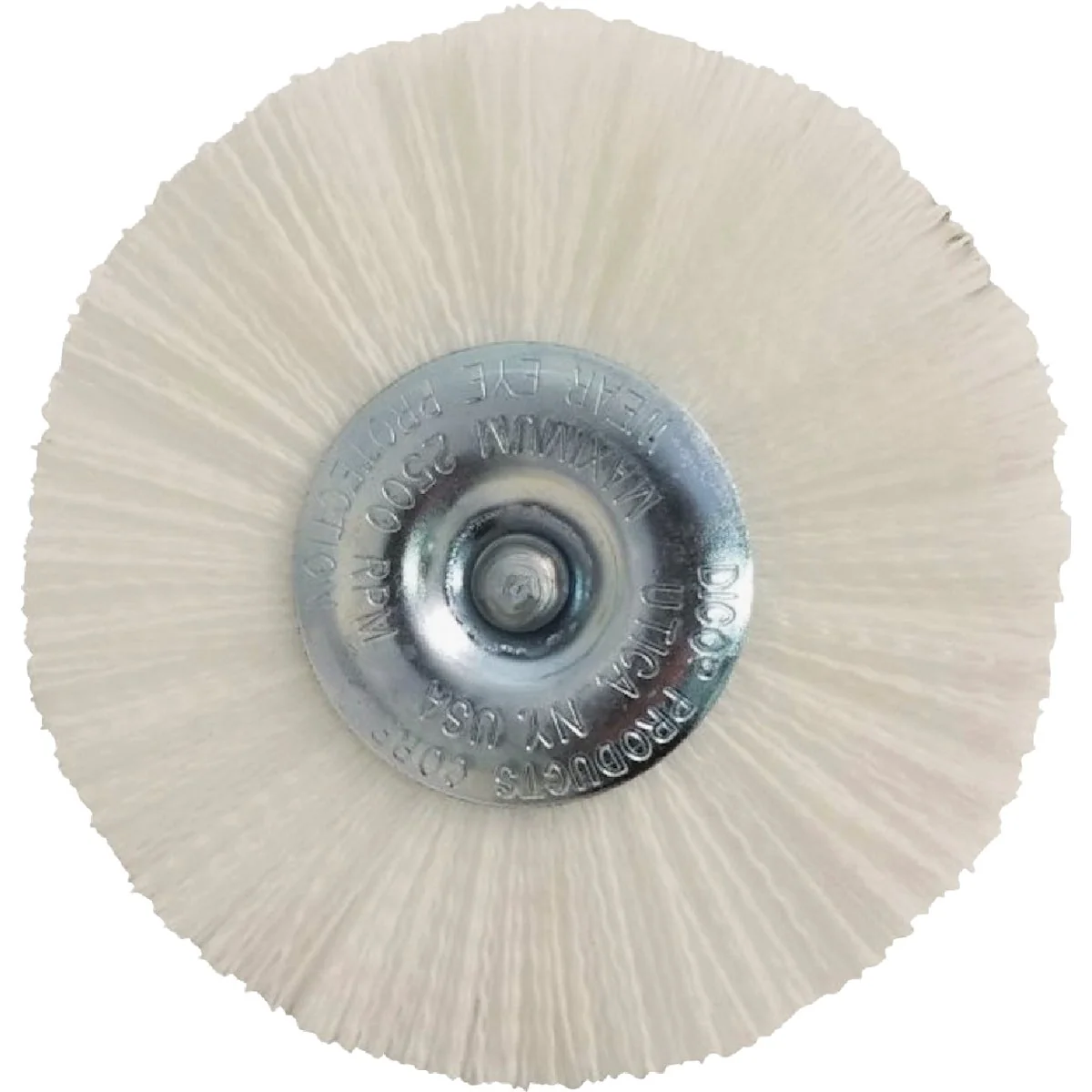 Clean Dico Nyalox 4 In. White Nylon Non-Abrasive Drill-Mounted Brush Optimized