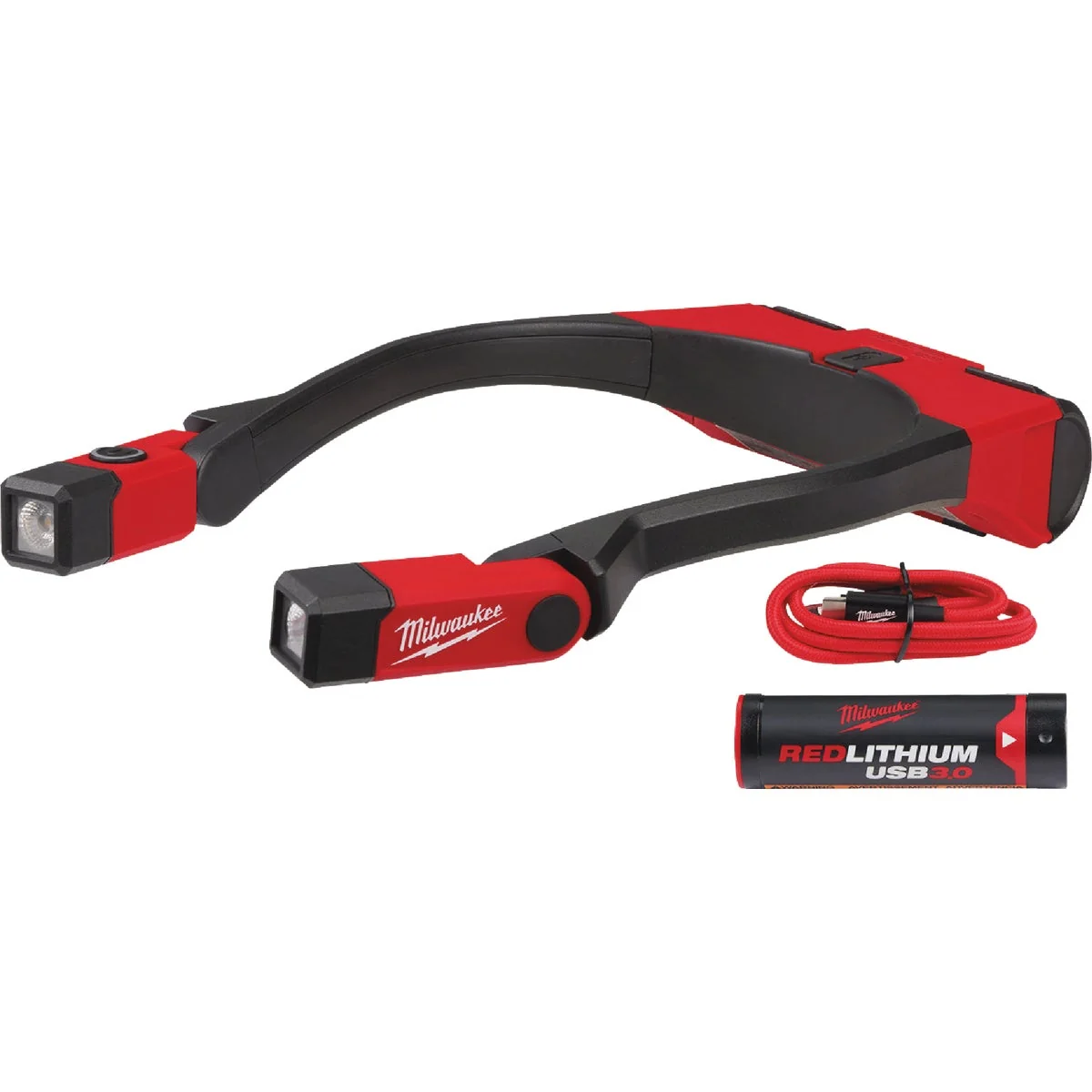 Dependable Milwaukee REDLITHIUM 400 Lm. USB Rechargeable LED Neck Light Trendy