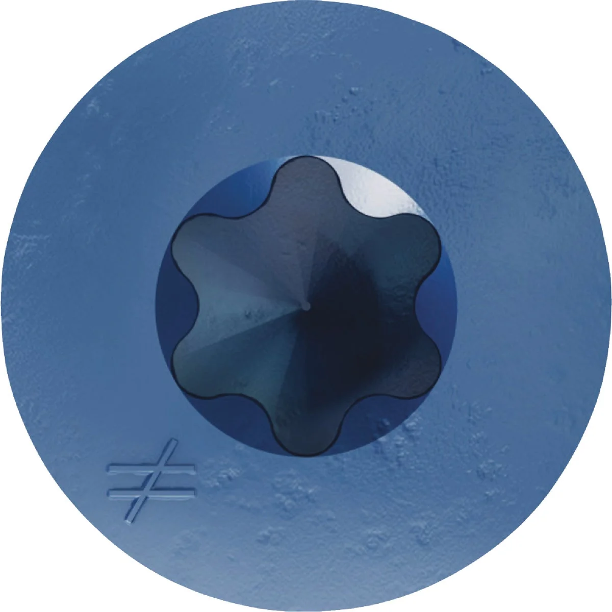 Crafted Titen Turbo 3 16 in. x 1-1 4 in. 6-Lobe Flat-Head Concrete and Masonry Screw Blue 25-Qty Elegant