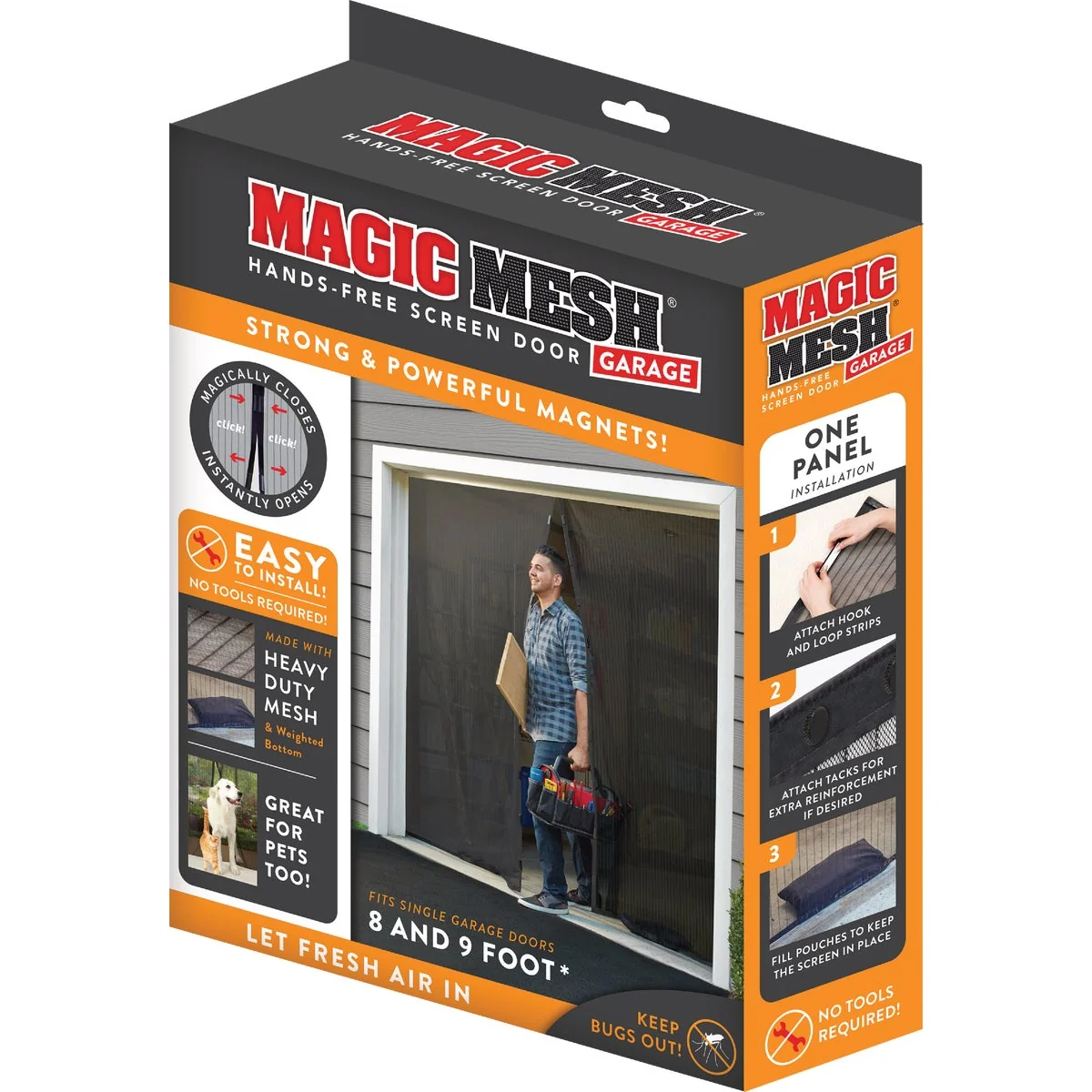 Comfortable Mesh Garage Screen Door Sophisticated
