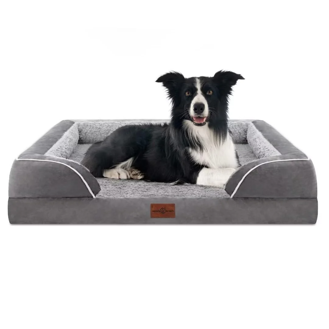 Recyclable Comfort Expression Orthopedic Dog Bed for Large Dogs — 36x27 in Waterproof Non-Slip Clean