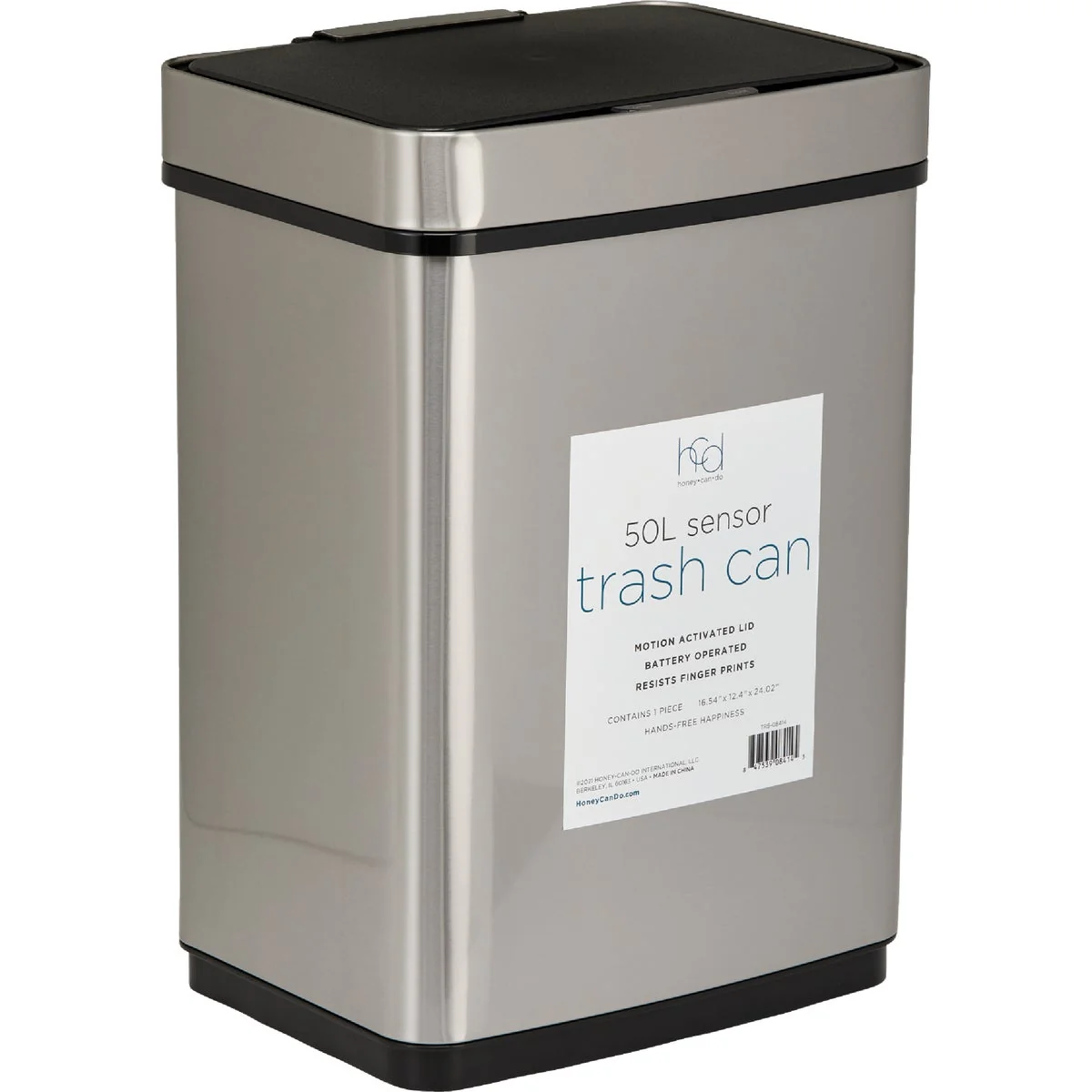 Convenient Honey Can Do 13 Gal. 50L Motion Sensor Trash Can Refined