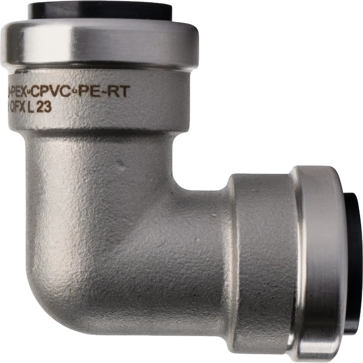 Quality QuickFitting 3 4 In. x 3 4 In. Push-to-Connect Stainless Steel 90-Degree Elbow Optimized