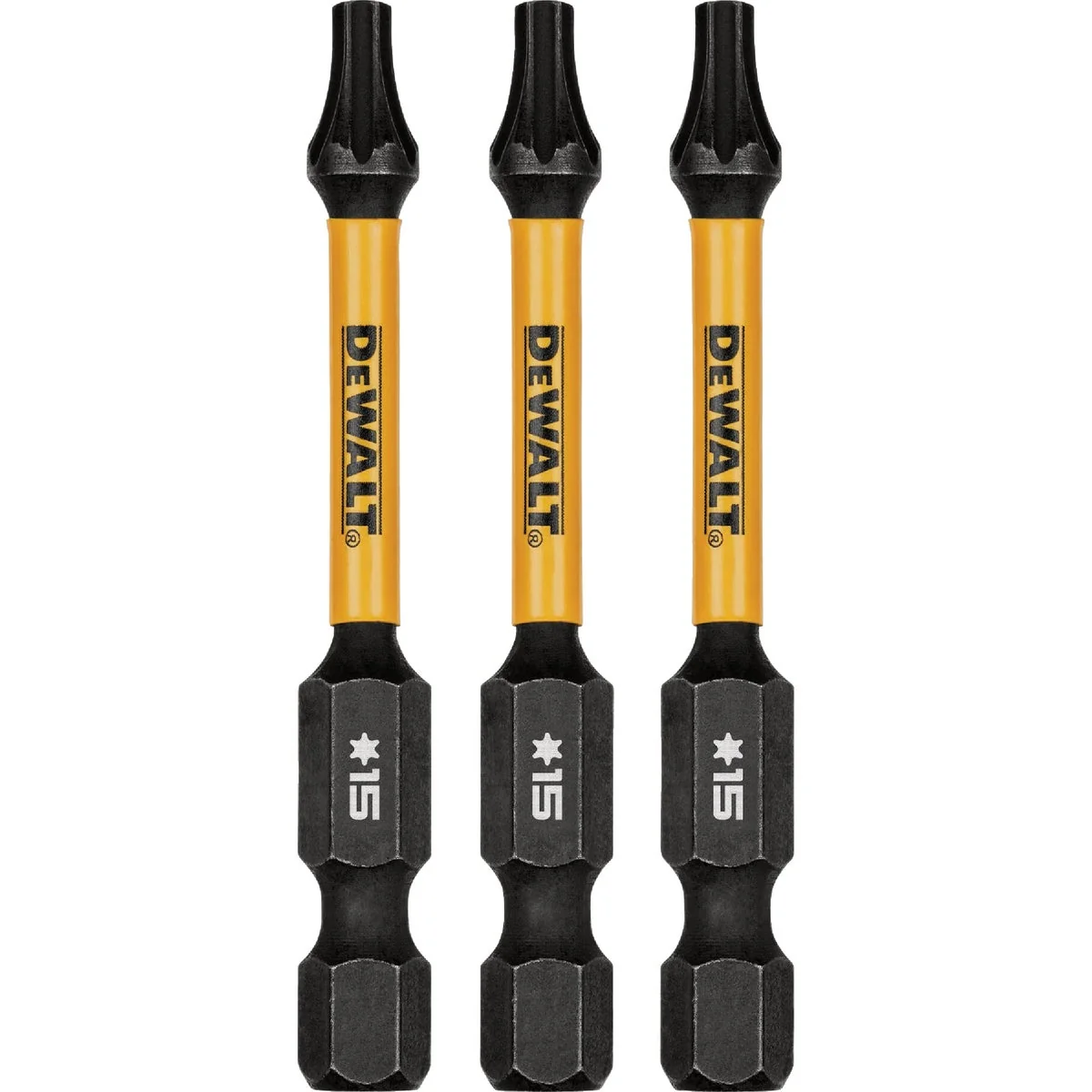 Stylish DEWALT FlexTorq 2 In. T15 TORX Impact Screwdriver Bit 3-Pack Prestigious