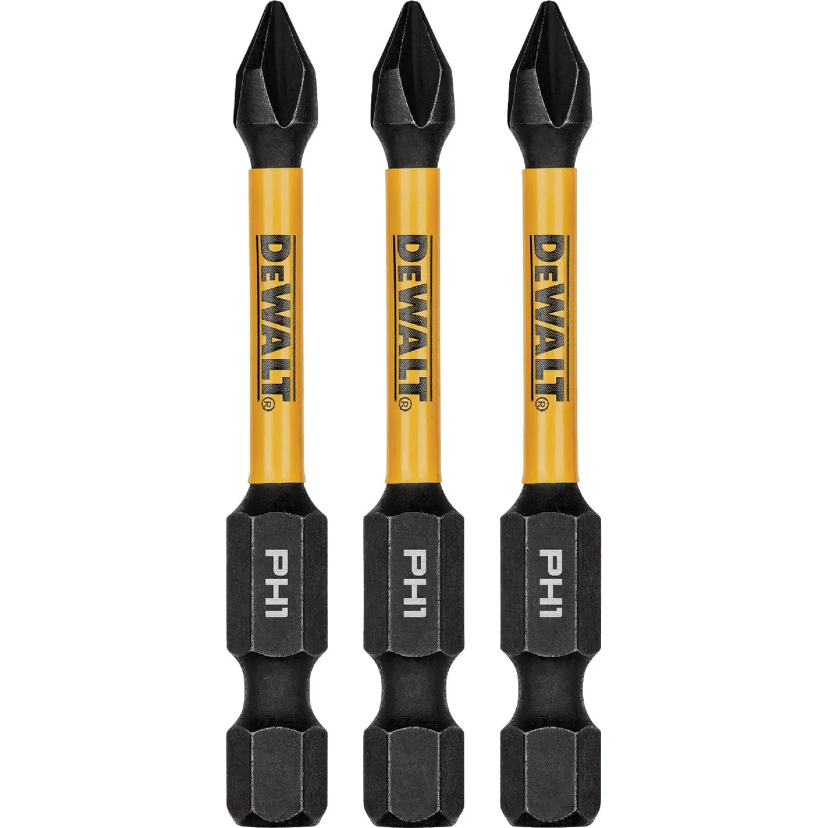 Eco-Friendly DEWALT FlexTorq 2 In. 1 Phillips Impact Screwdriver Bit 3-Pack Authentic