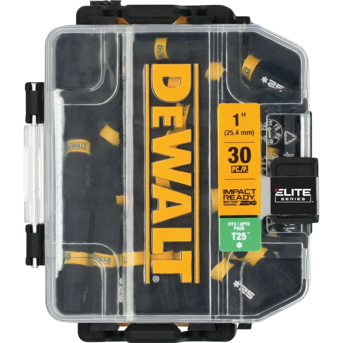 Recyclable DEWALT FlexTorq 1 In. T25 TORX Impact Screwdriver Bit 30-Pack Soft