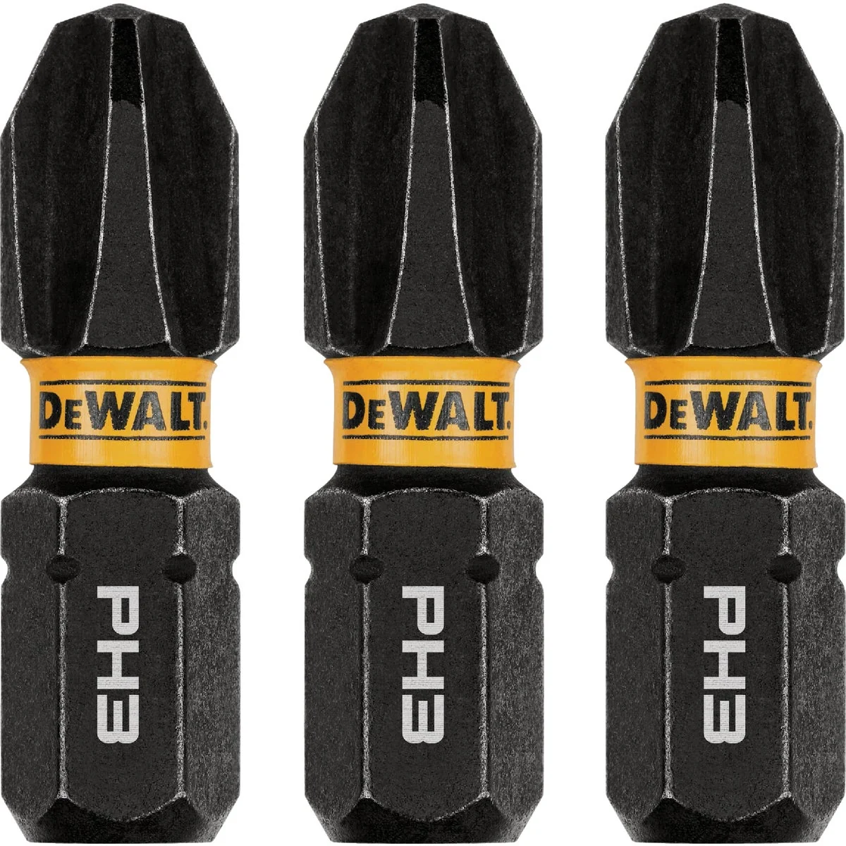 Convenient DEWALT FlexTorq 1 In. 3 Phillips Impact Screwdriver Bit 3-Pack Detailed
