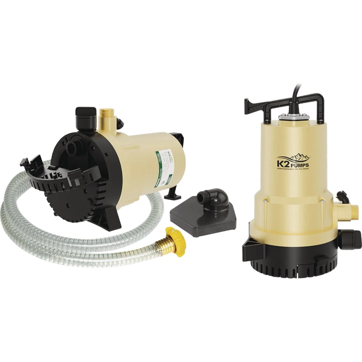 Efficient K2 1 4 HP 2-In-1 Submersible Utility Transfer Pump Easy-to-Use