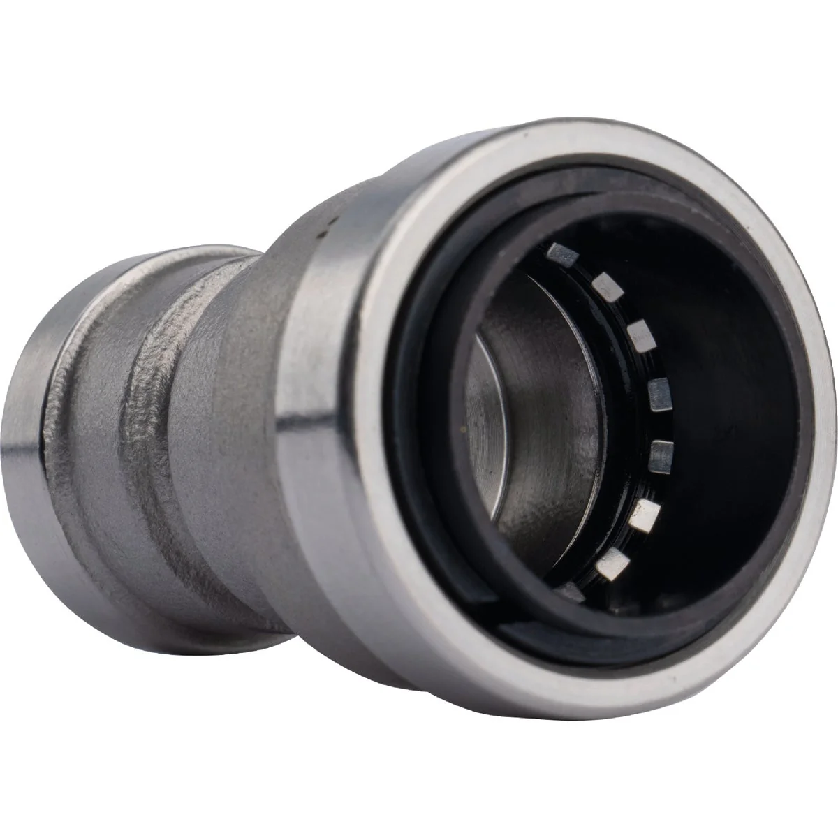 Certified QuickFitting 3 4 In. x 1 2 In. Push-to-Connect Stainless Steel Reducing Coupling Effective