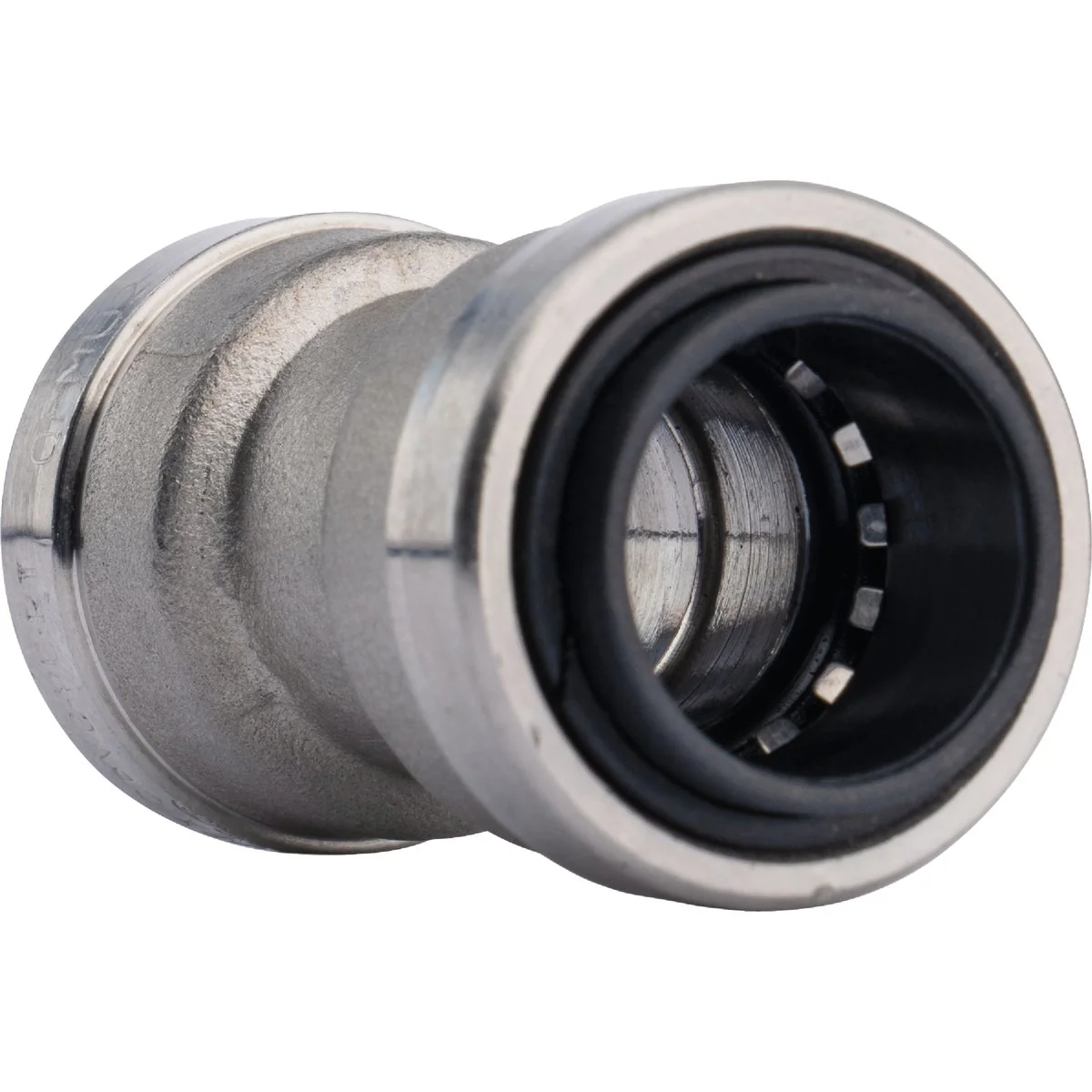 Smooth QuickFitting 1 2 In. Push-to-Connect Stainless Steel Straight Coupling Premium Material