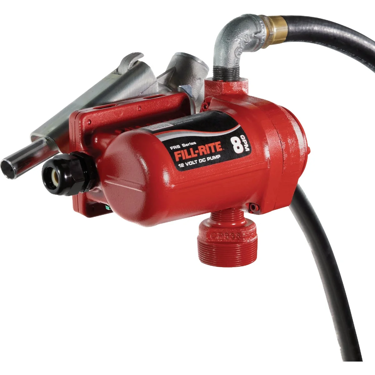 Genuine Fill-Rite 12V DC 8 GPM Fuel Transfer Pump with Nozzle Sophisticated