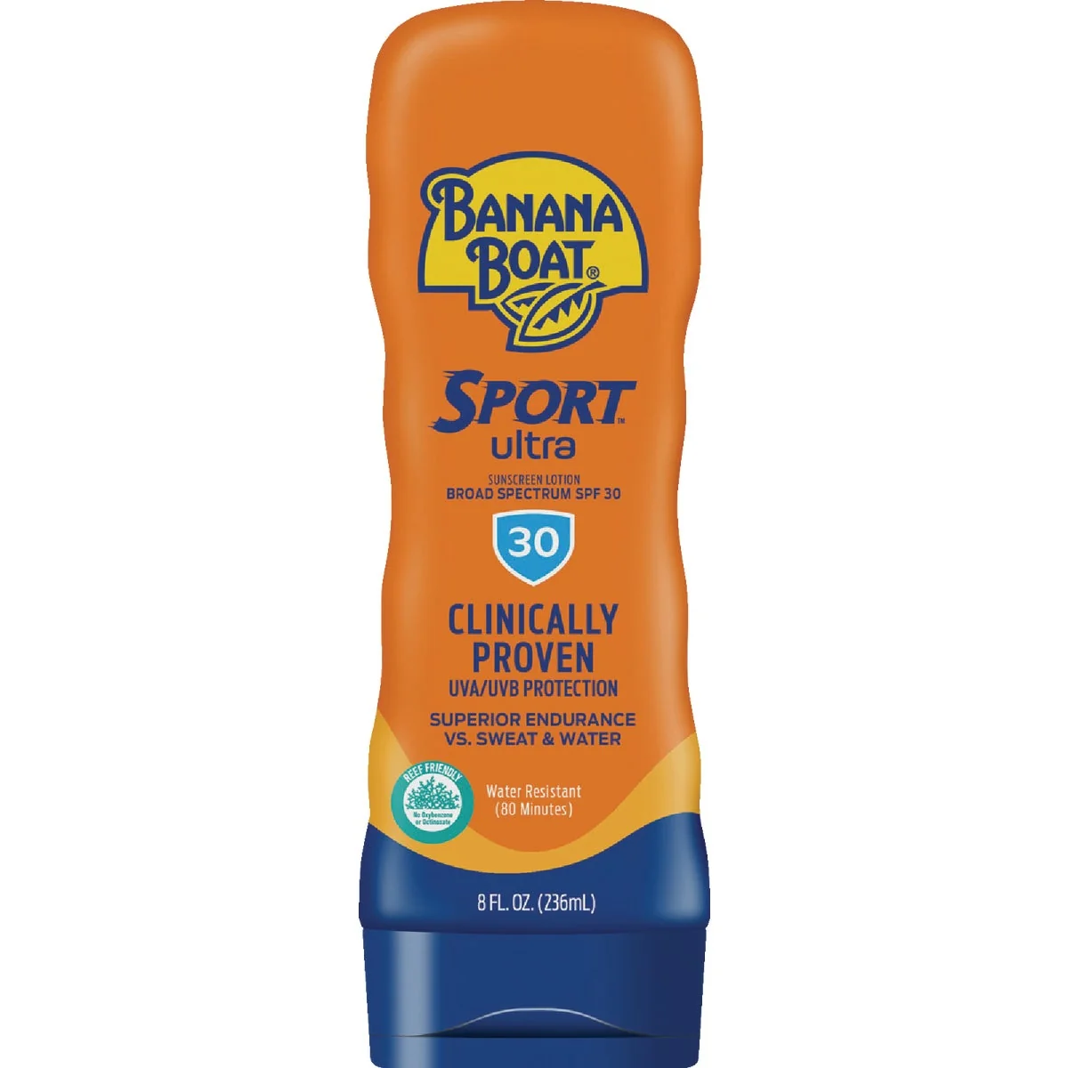Recyclable Banana Boat Sport Ultra 8 Oz. SPF 30 Sunscreen Lotion User-Friendly