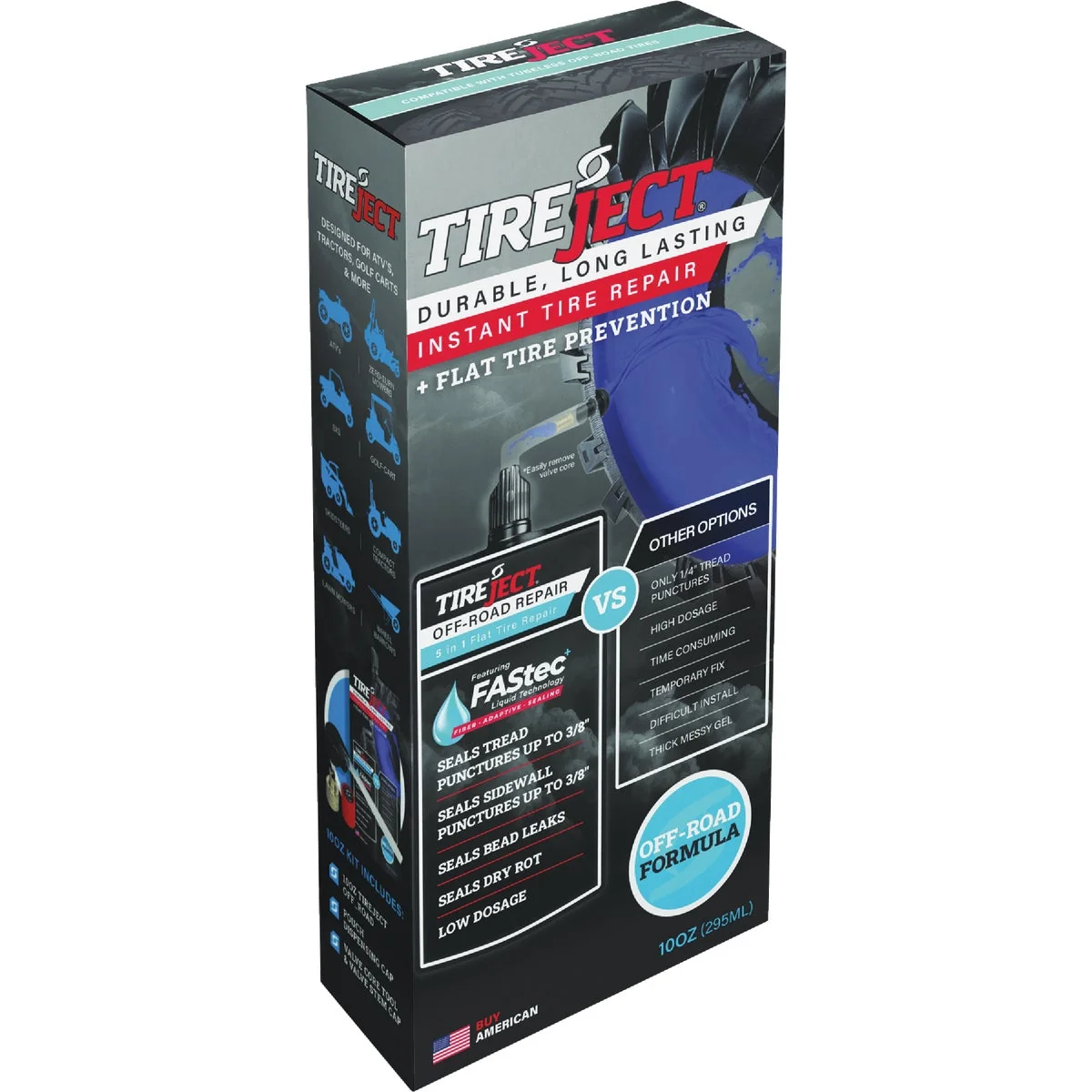 Expertly Made TireJect 10 Oz. Off-Road Single Tire Sealant Kit Pure