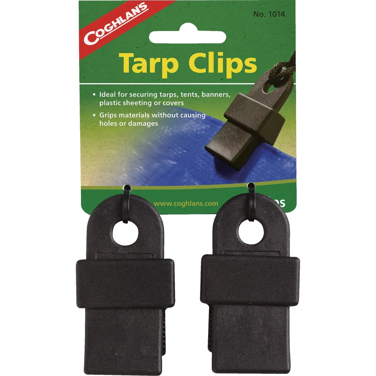 Luxury Coghlans Clip Black Nylon Resin Tarp Grabber 2-Pack Dependable