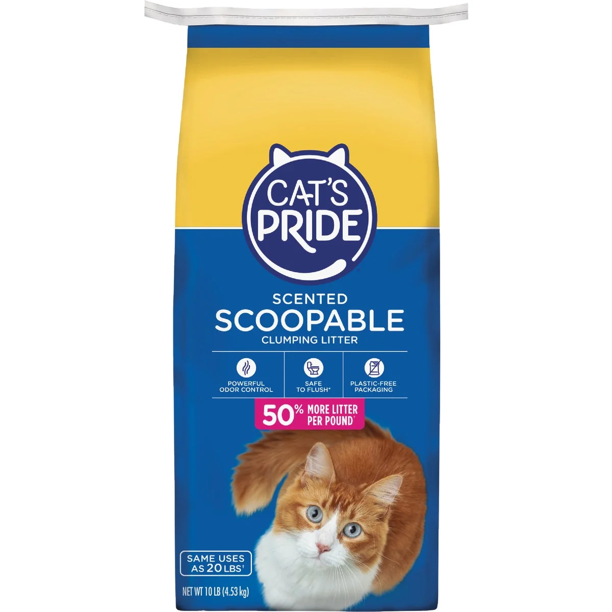 Fine Cat's Pride 10 Lb. Scented Scoopable Cat Litter Practical
