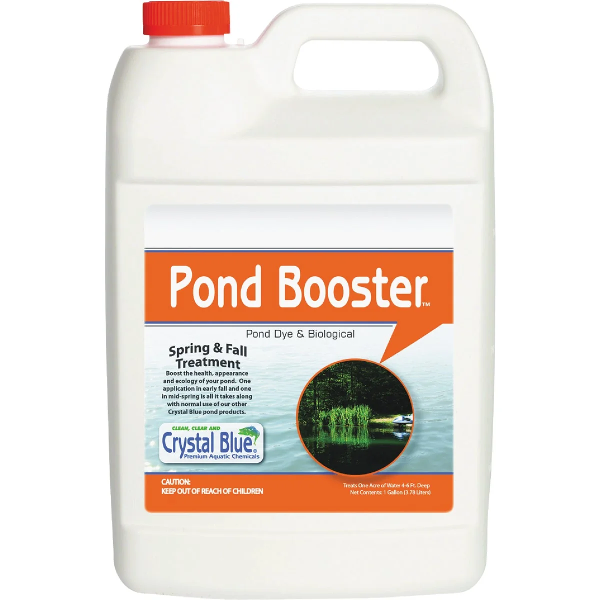 Excellent Crystal Blue Pond Booster 1 Gal. Royal Blue Pond Dye Bacteria Combo Water Treatment Selected
