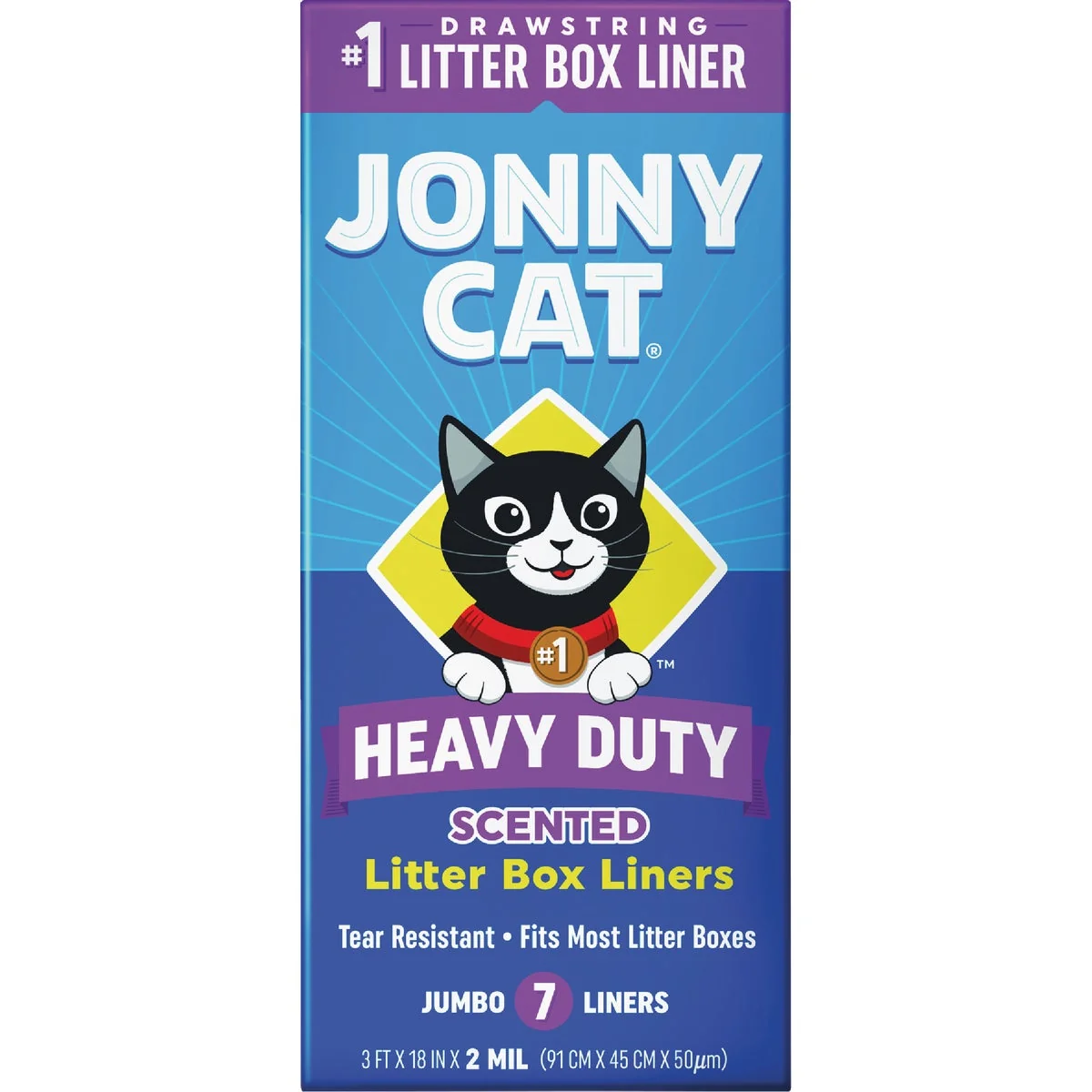 Breathable Jonny Cat Disposable Jumbo Litter Box Liner 7-Pack Fine