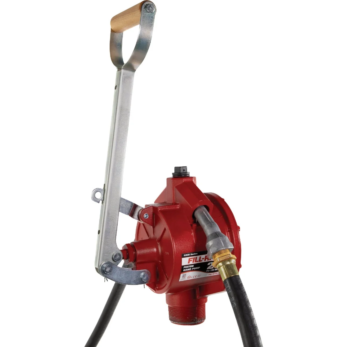 Fine Crafted Full-Rite Piston Hand-Operated Fuel Transfer Pump with Nozzle Spout Pure