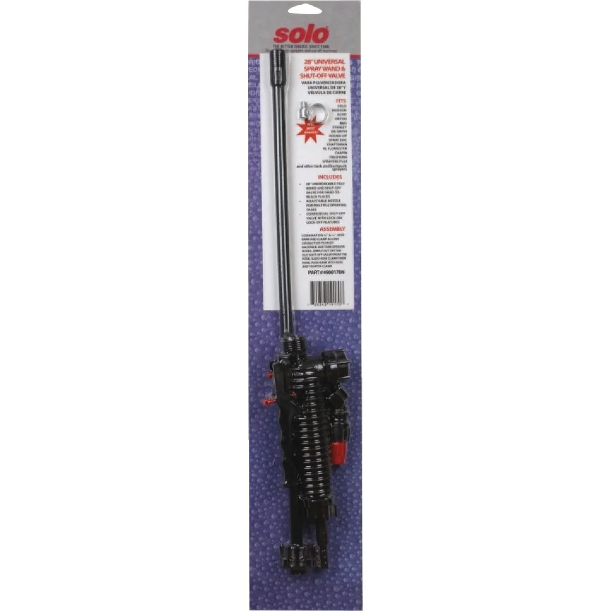 Reliable Solo 28 In. Universal Wand and Shut-Off Valve Assembly With Lock-On Lock-Off Artisan
