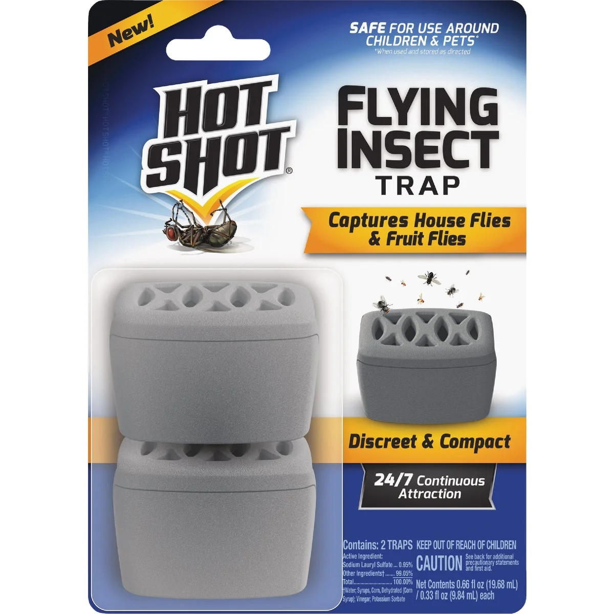 Practical Hot Shot Flying Insect Trap 2-Pack Verified