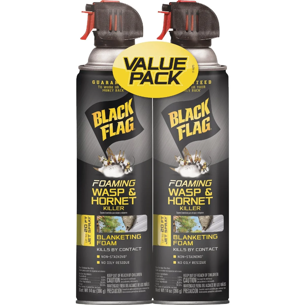 Fine Crafted Black Flag 14 Oz. Foaming Wasp Hornet Killer 2-Pack Safe