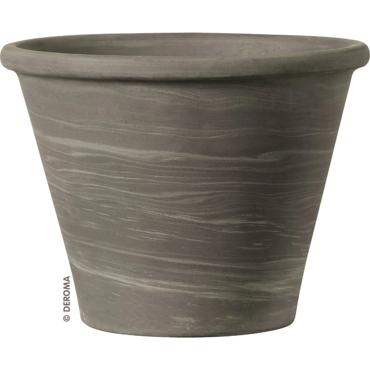 Environmentally Friendly Deroma 9.8 In. Grafite Clay Duo Vasum Planter Trusted