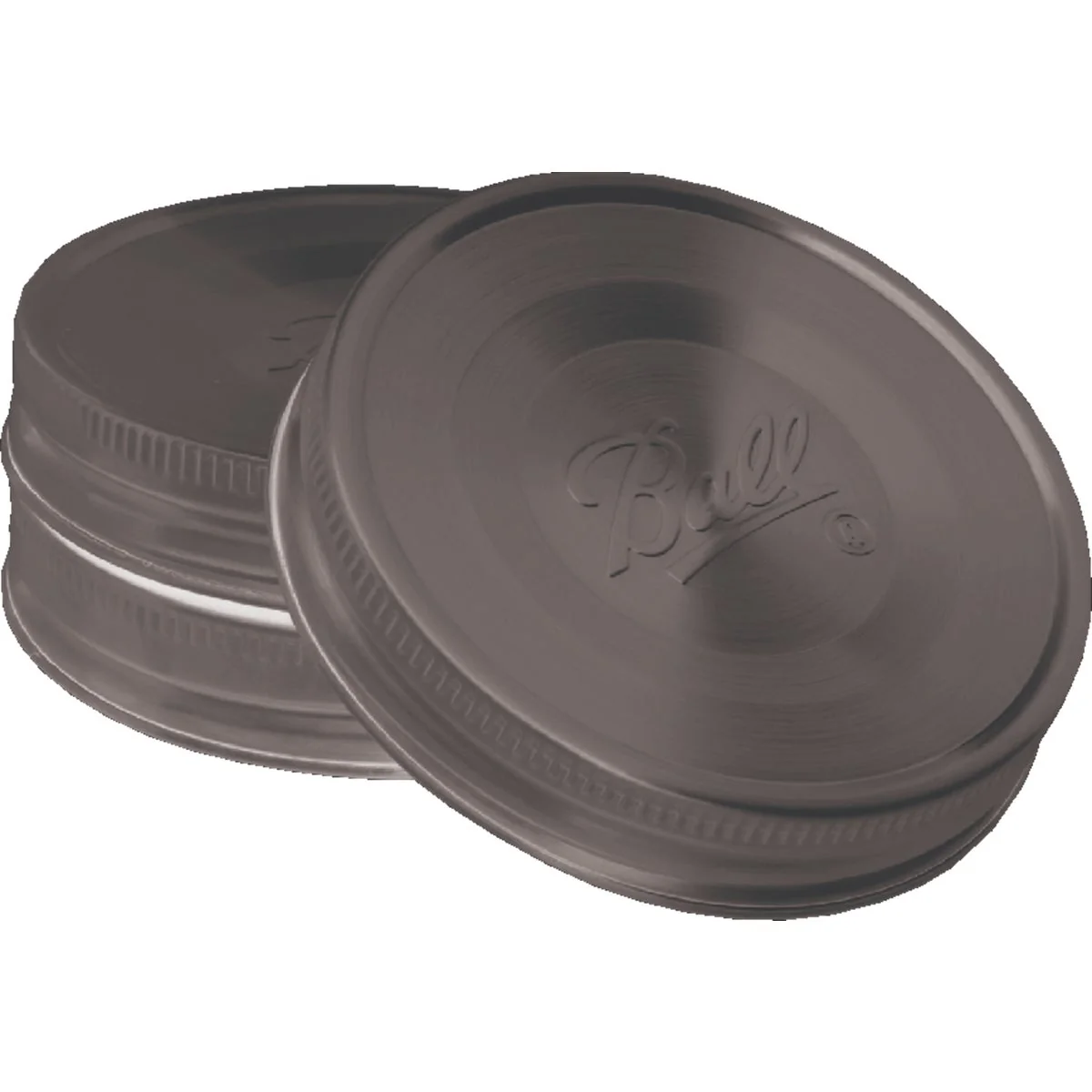 Refined Ball Wide Mouth Stainless Steel Lids 3-Pack High-End