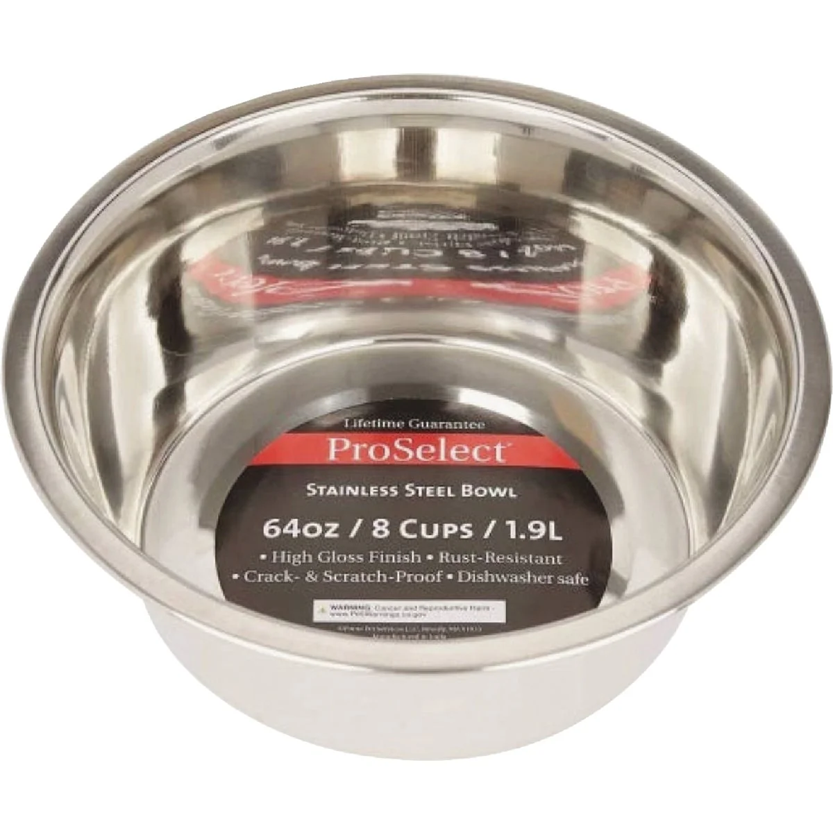 Optimized Boss Pet Pro Select 64 Oz. Heavy Stainless Steel Pet Bowl Contemporary