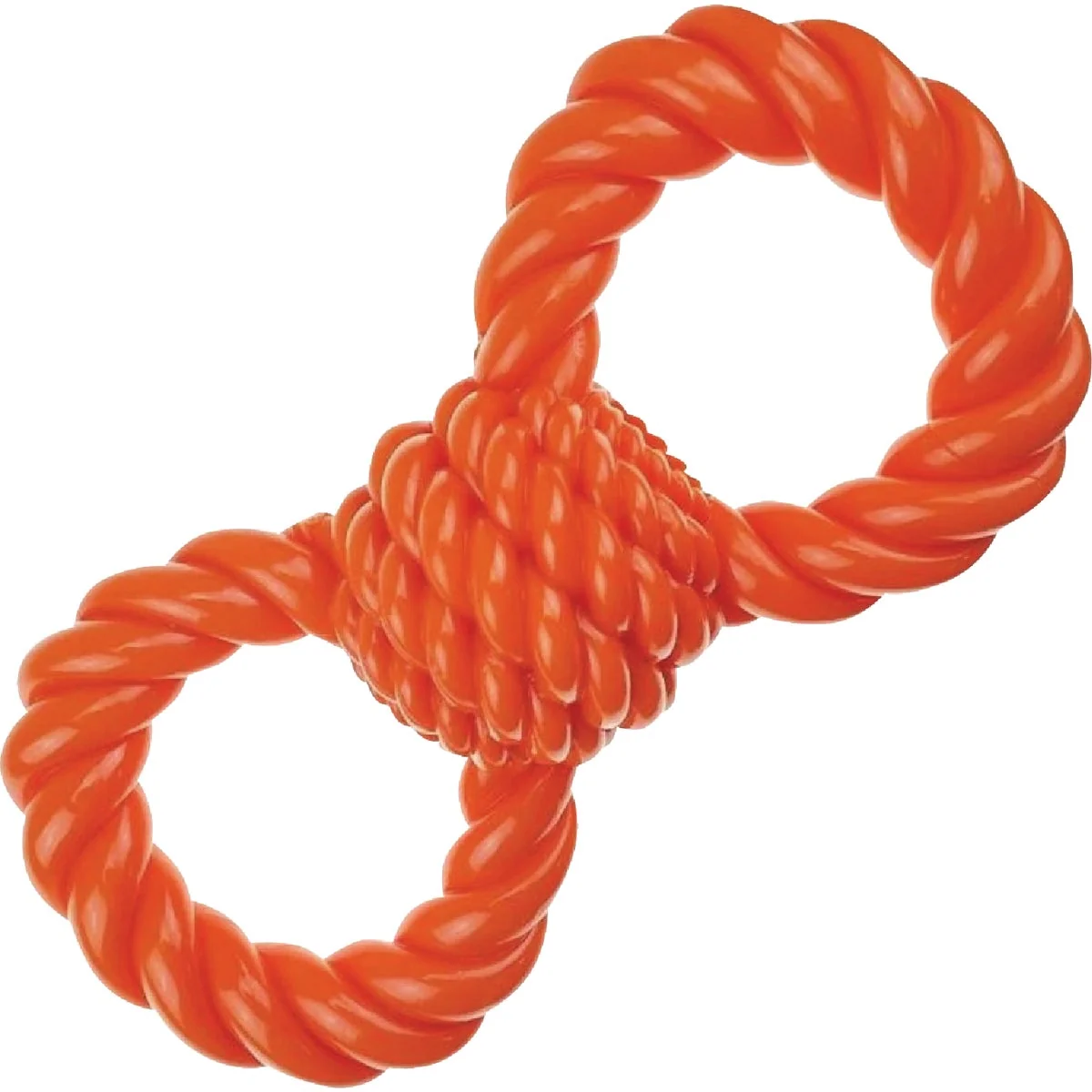 Modern Boss Pet Infinity TPR Figure 8 Orange Dog Toy Expertly Made