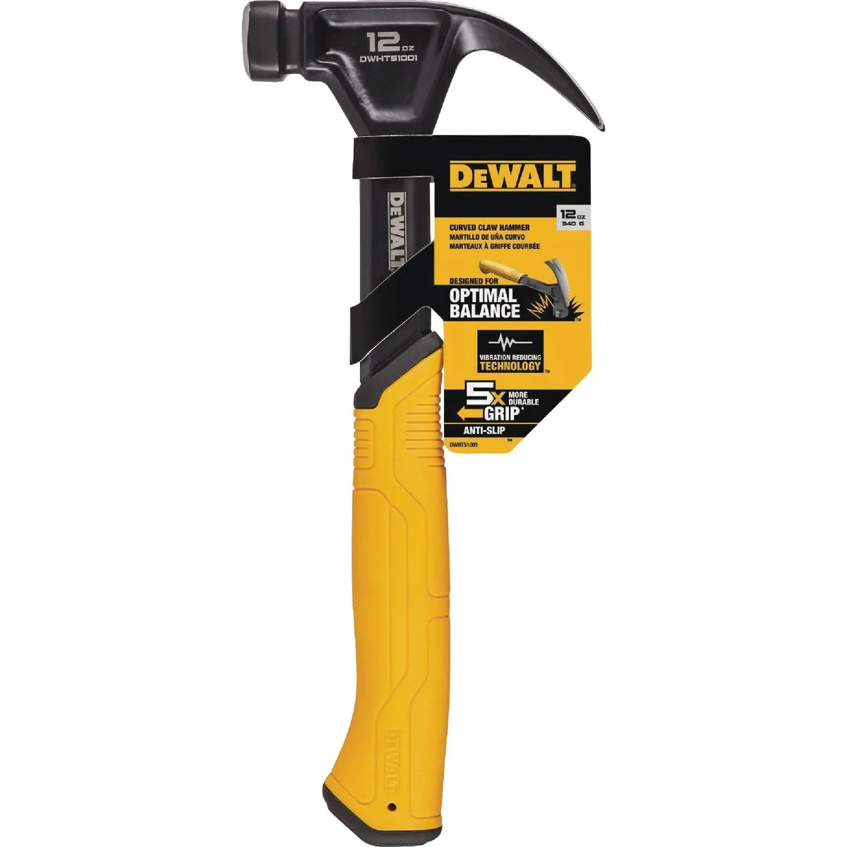 Genuine DEWALT 12 Oz. Smooth-Face Curved Claw Hammer with Steel Handle Outstanding