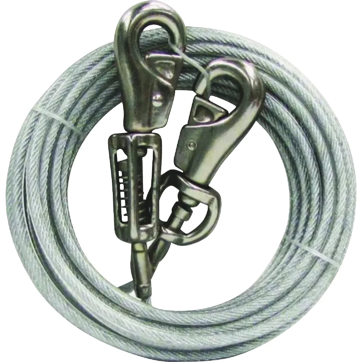 Carefully Designed Boss Pet Guardian Gear XL Dog Cable with Spring Dog Tie-Out 30 Ft. Prestigious