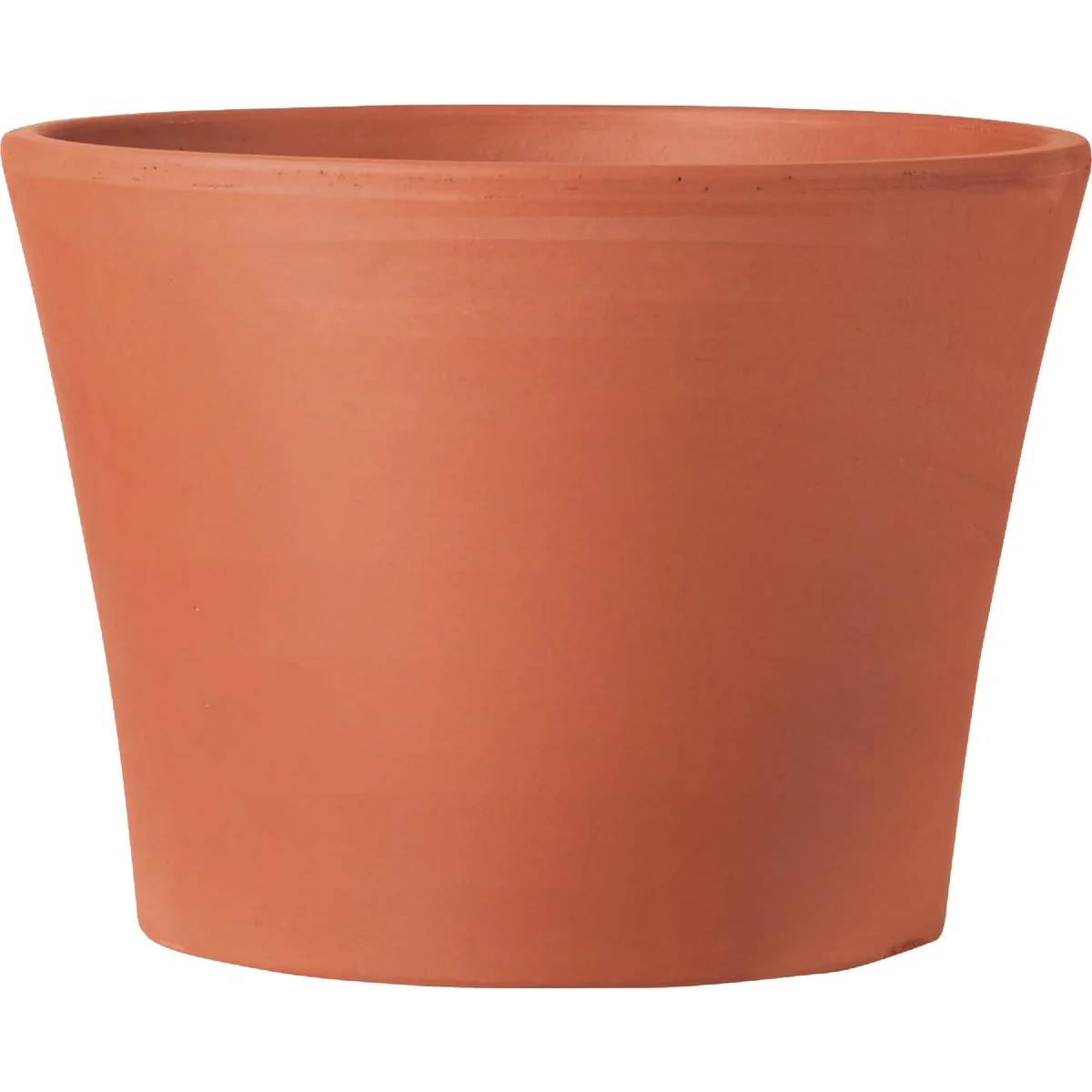 Professional Deroma 5.5 In. Red Terra Cotta Clay Half Cone Planter Certified