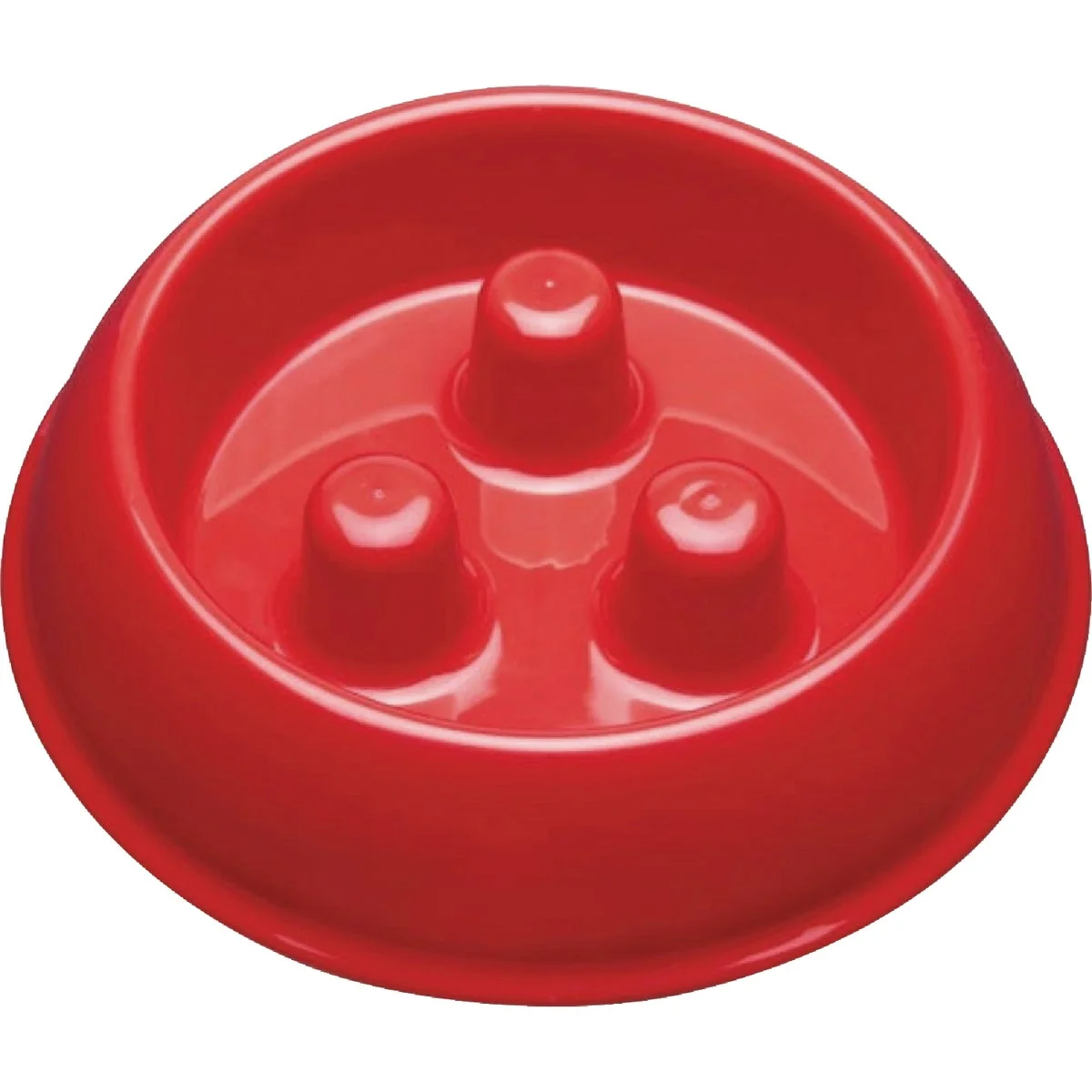 Superior Boss Pet Pro Select 12 Oz. Red Plastic Slow Feeder Bowl Casual