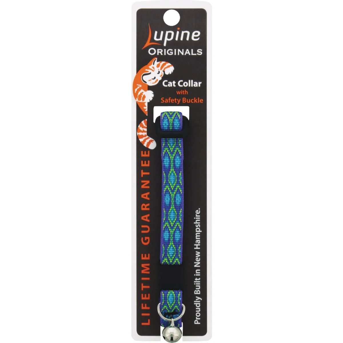 Relaxed Lupine 1 2 In. Adjustable Rain Song Cat Collar with Bell Specialty