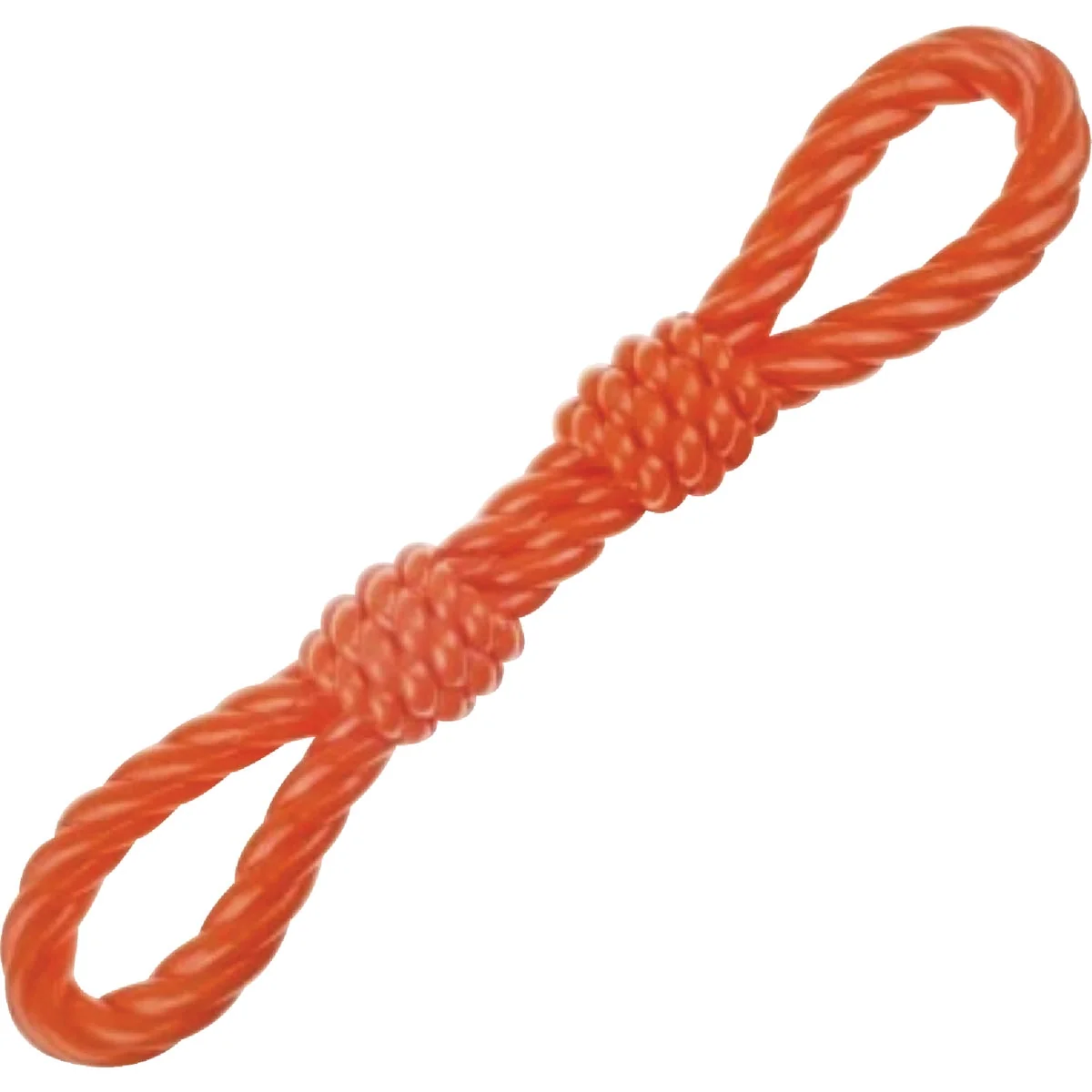 Contemporary Boss Pet Infinity TPR Double Fist Tug Orange Dog Toy Official