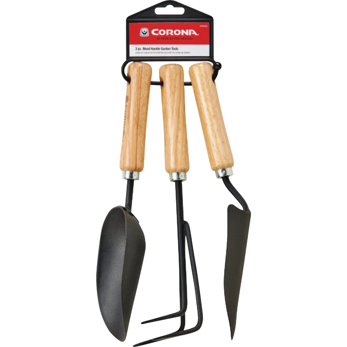 High-Performance Corona Wood Handle Garden Tool Set 3-Piece Authentic