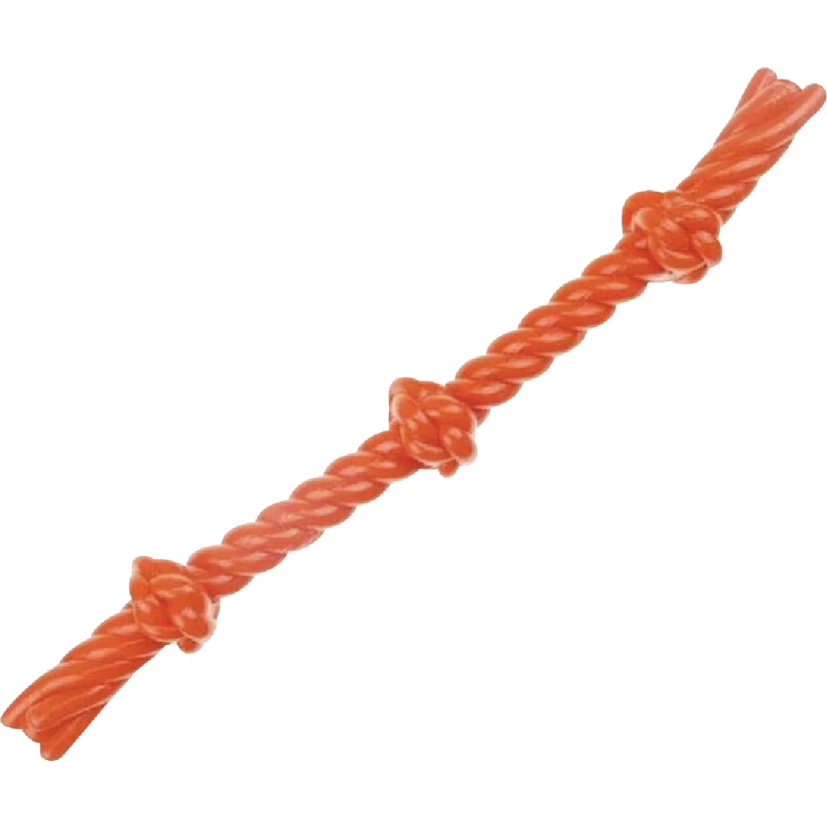 Crafted Boss Pet Infinity TPR 3-Knot TPR Rope Orange Dog Toy Effective